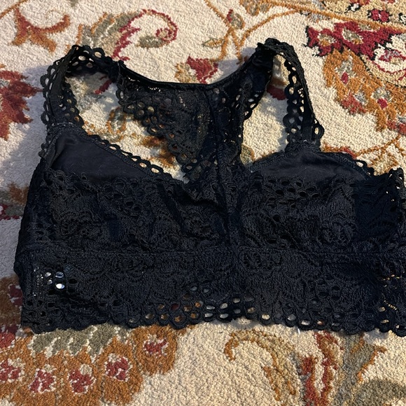 Aerie black lace Bralet size small lined but not padding - Picture 2 of 3